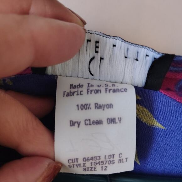 Carole Little Rayon Jacket  Multicolor Womens Size 12 - Picture 5 of 6